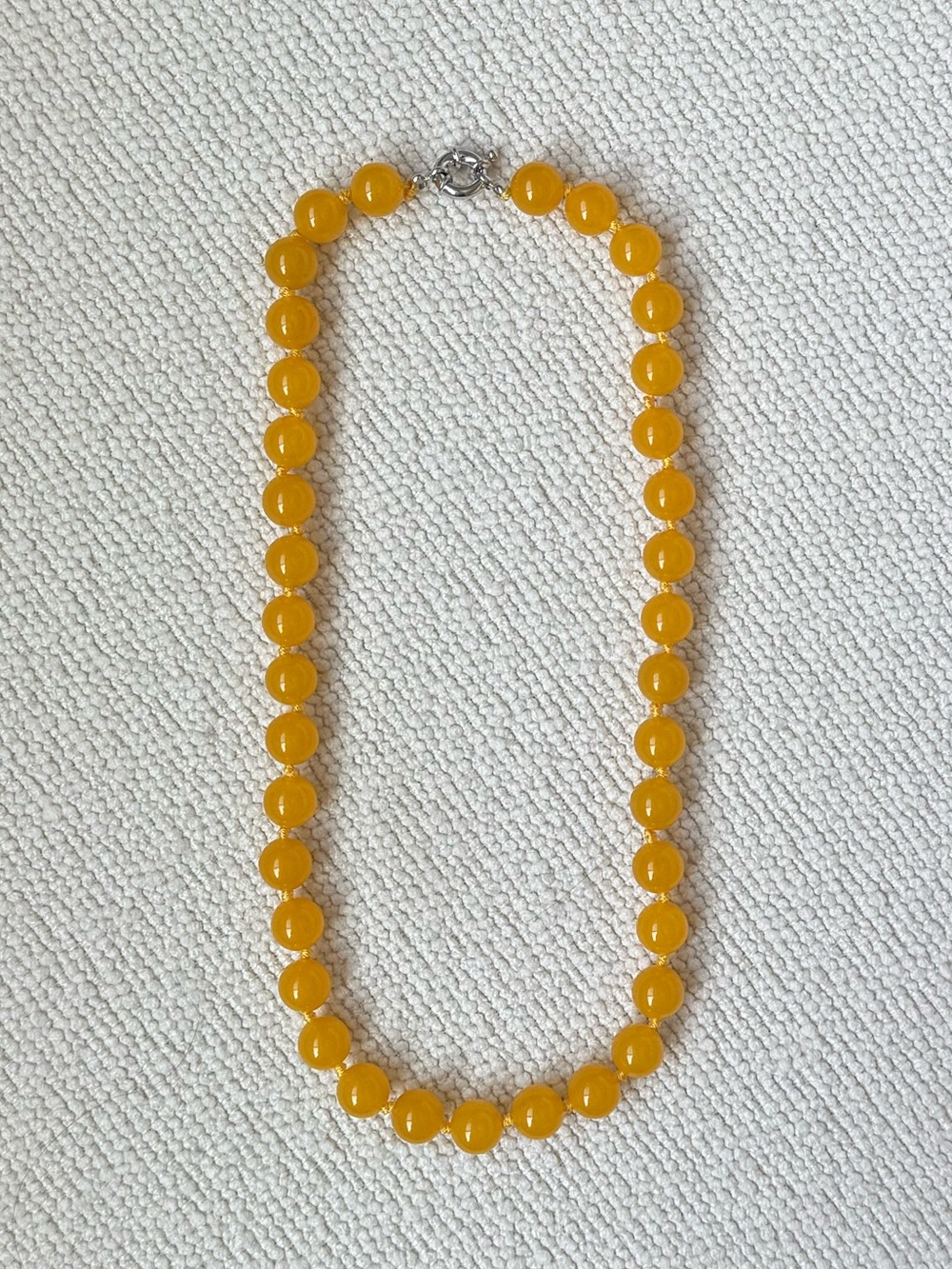 NWOT Tuckernuck Deep Yellow Jade Necklace